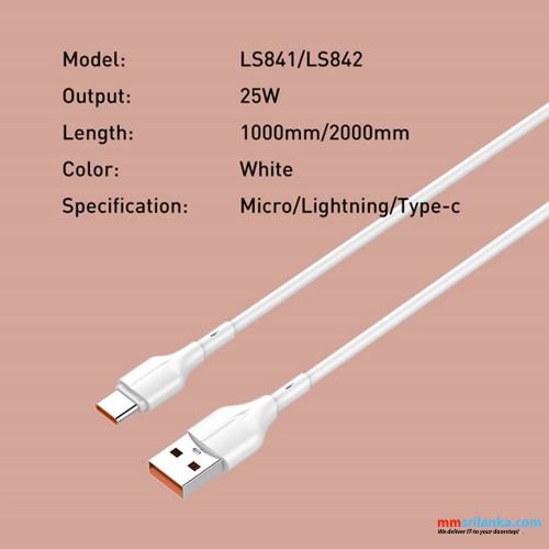 LDNIO LS841 25w Fast Charging 1M Data Cable